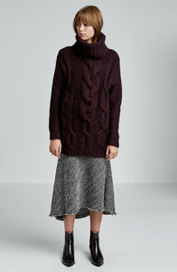 HAND KNIT CABLE SWEATER