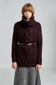 HAND KNIT CABLE SWEATER