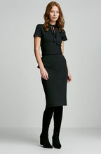 CREPE KNIT POLO DRESS