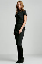 CREPE KNIT POLO DRESS