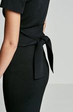 CREPE KNIT POLO DRESS