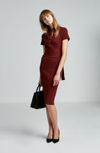 CREPE KNIT POLO DRESS
