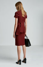 CREPE KNIT POLO DRESS