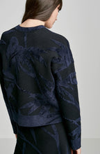 CREPE KNIT JACQUARD SWEATER