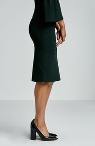 CREPE KNIT TUX SKIRT