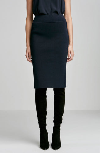 CREPE KNIT TUX SKIRT