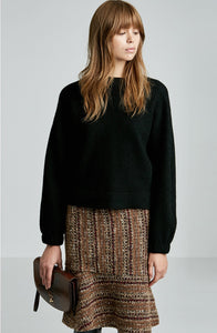 BOILED WOOL CREW NECK