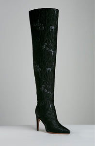 BROCADE OVER THE KNEE BOOT