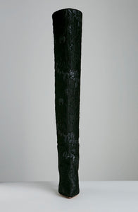 BROCADE OVER THE KNEE BOOT