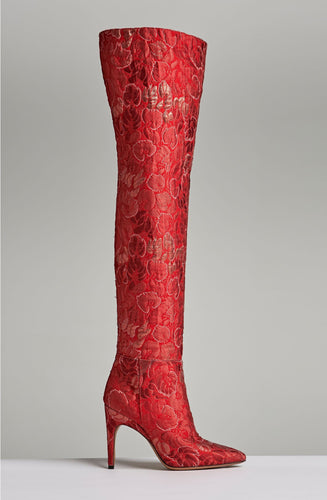 BROCADE OVER THE KNEE BOOT