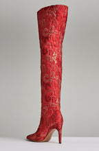 BROCADE OVER THE KNEE BOOT