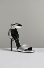 CRYSTAL LEATHER STILETTO