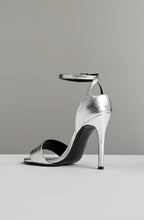 CRYSTAL LEATHER STILETTO