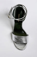 CRYSTAL LEATHER STILETTO
